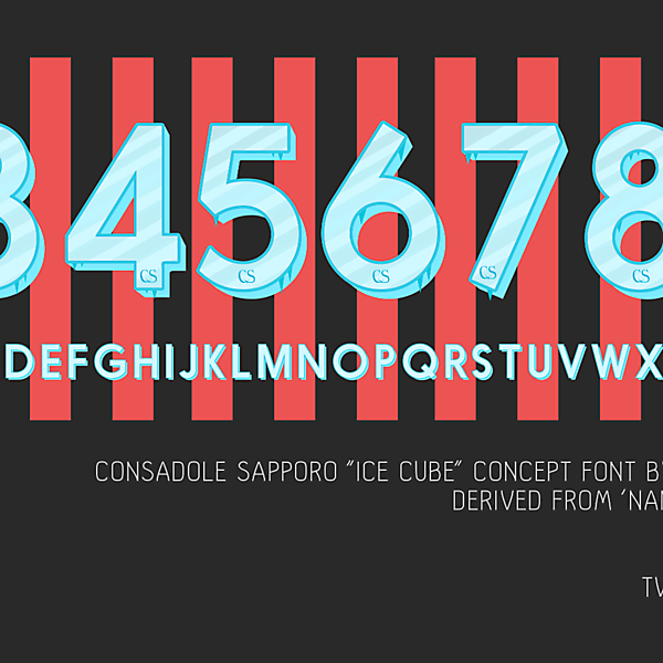 Consadole Sapporo ( J-League ) Ice-Cube Font