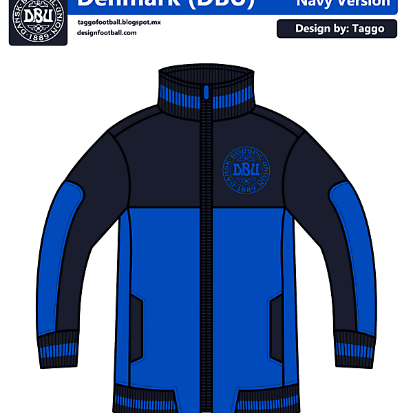 Denmark Navy Track Jacket