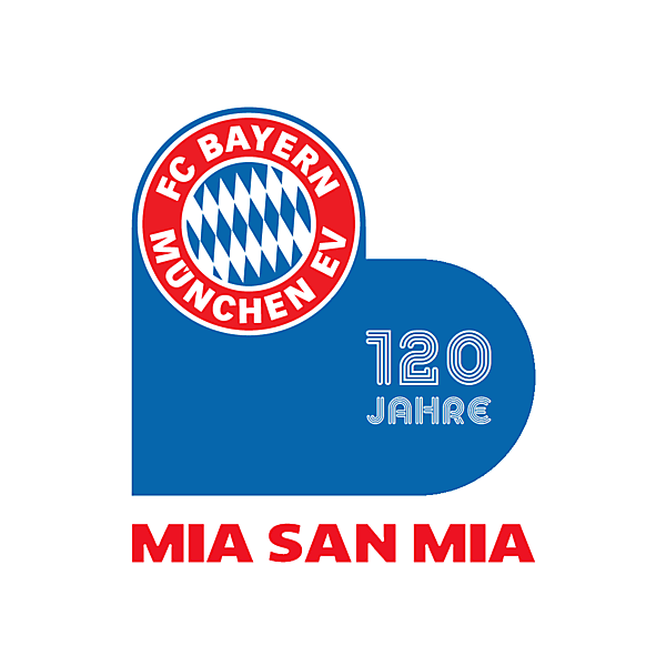 FC Bayern Munich 120 years anniversary sleeve patch 