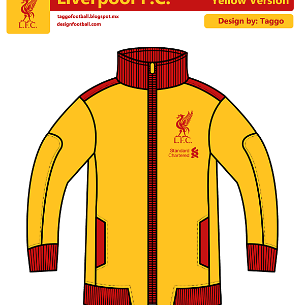 Liverpool FC Yellow Track Jacket