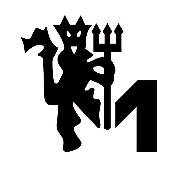 Manchester United update on their iconic devil logo , alternative logo concept .