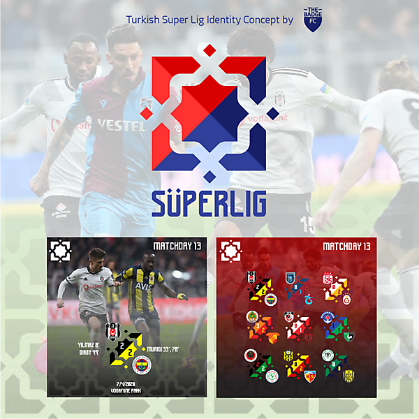 Turkish Super Lig Identity Concept by @thebadgefc