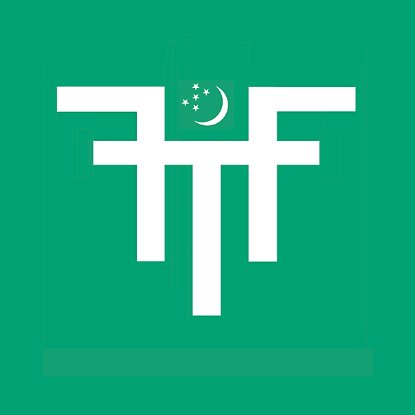 Turkmenistan Football Federation logo.