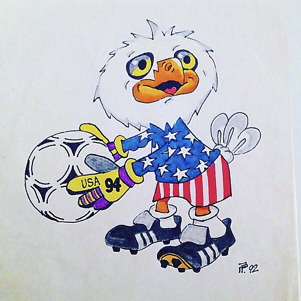 USA 1994 Mascot entry drawing.