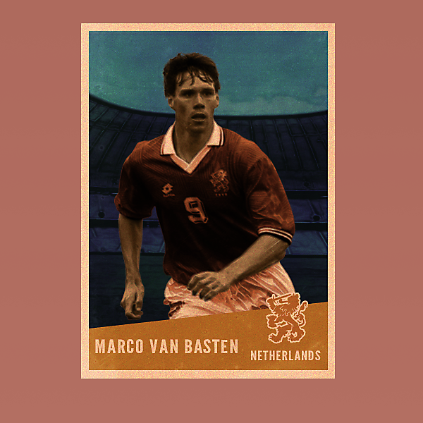 Van Basten Vintage Style card