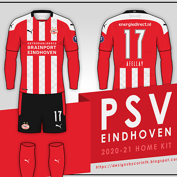PSV Eindhoven | 2020-21 Home Kit Prediction