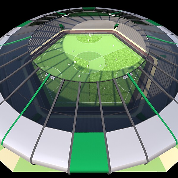 Stadium for Three Sided Football