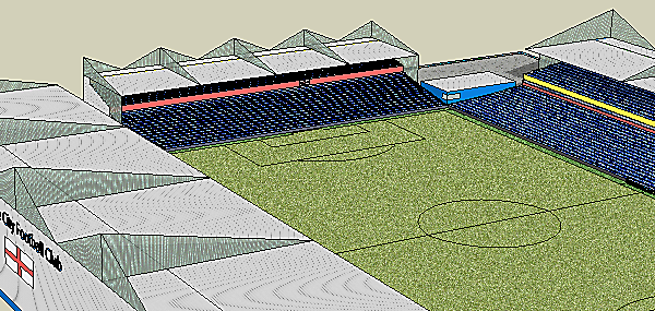 English Style Football Stadium.