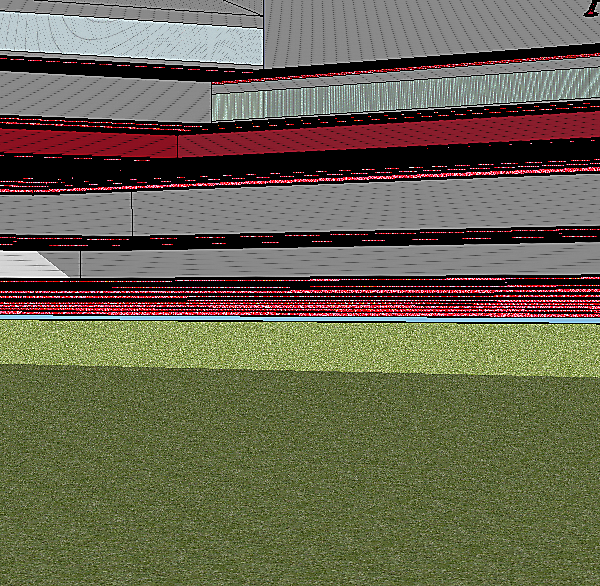 Modern Style Football Stadium.