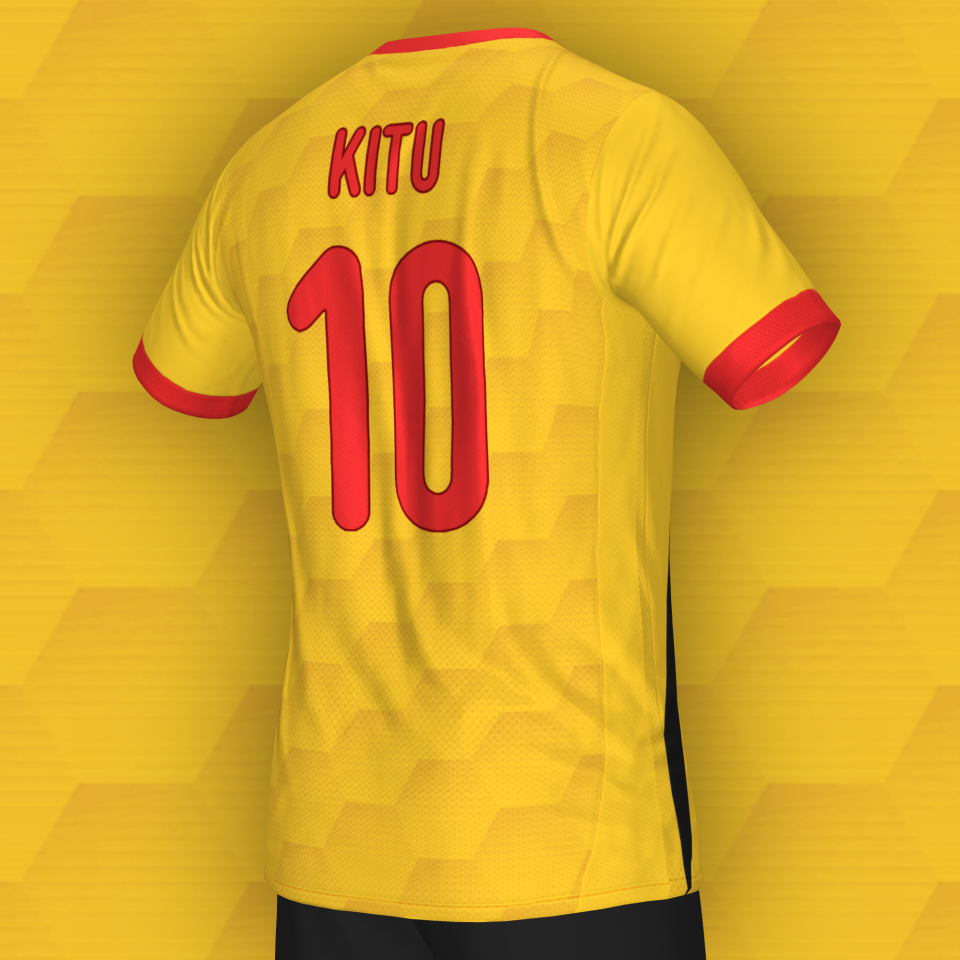 design of the barcelona sporting club created through fifakit creator taking advantage of the fact that this year 2025 is the club's centenary