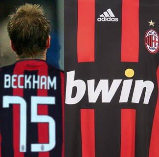 beckham milan jersey