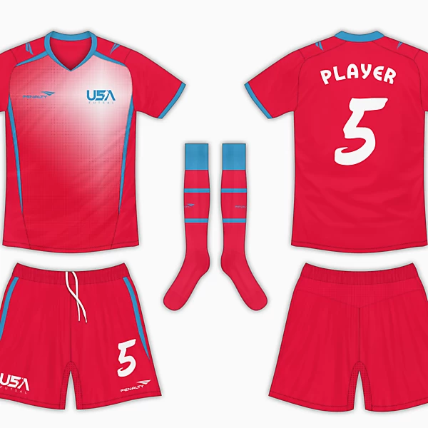 USA Futsal Away Kit - Vibrant Colours