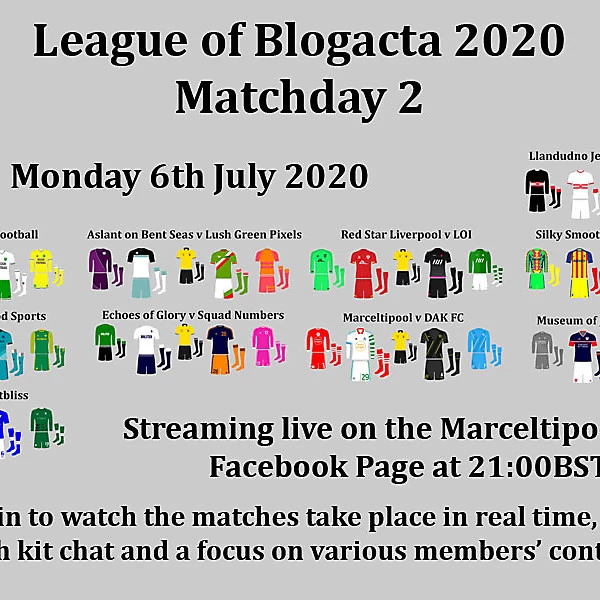 LoB2020 League of Blogacta 2020 Matchday 2