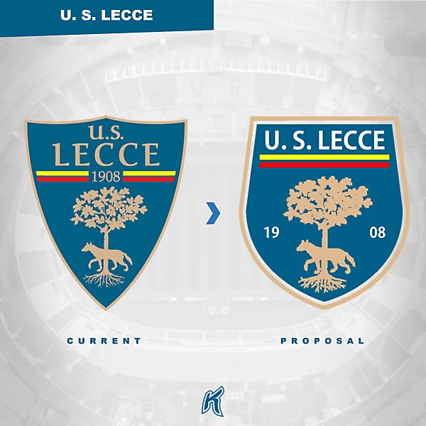 US Lecce Logo Redesign