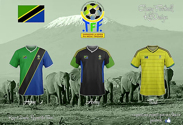 Tanzania Home, Away and Third Fantasy Kit