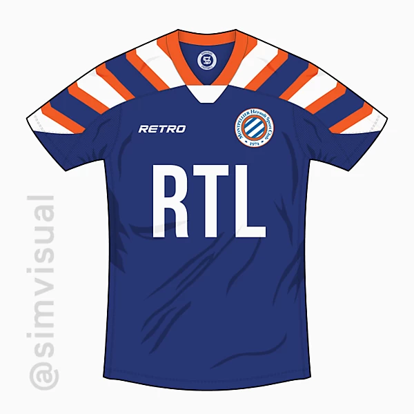 Montpellier HSC Home Shirt - Retro