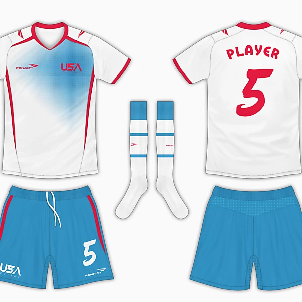 USA Futsal Home Kit - Vibrant Colours