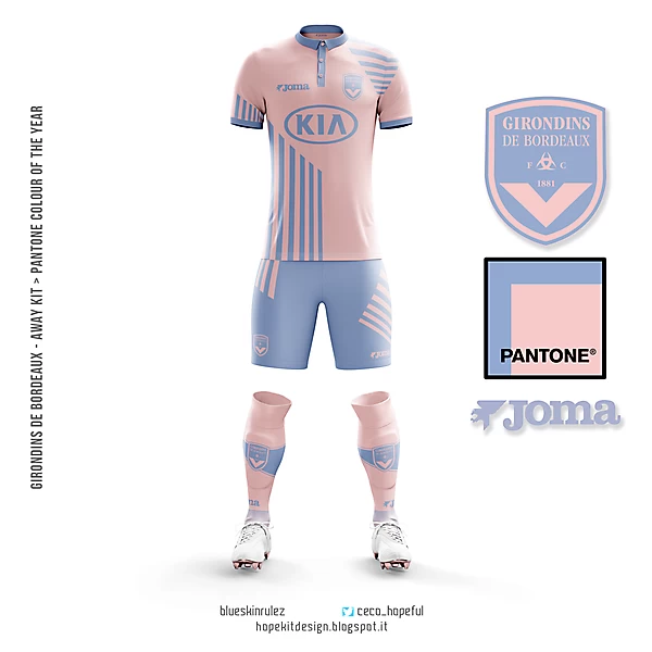 Pantone away kit colour of the year