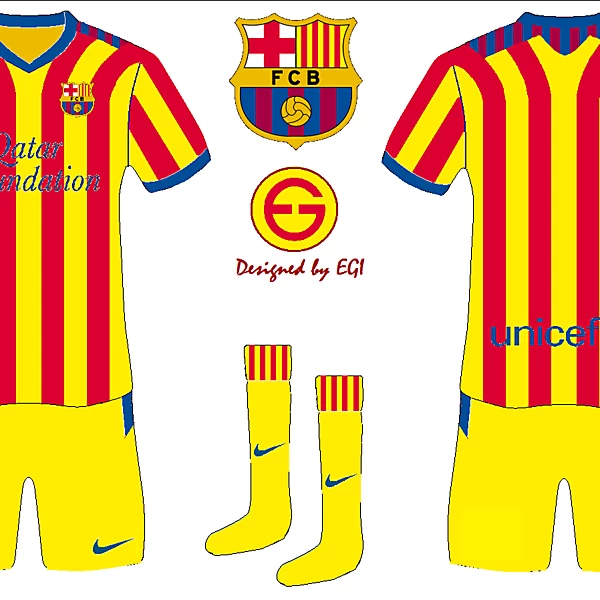 FC Barcelona Away Kit Senyera