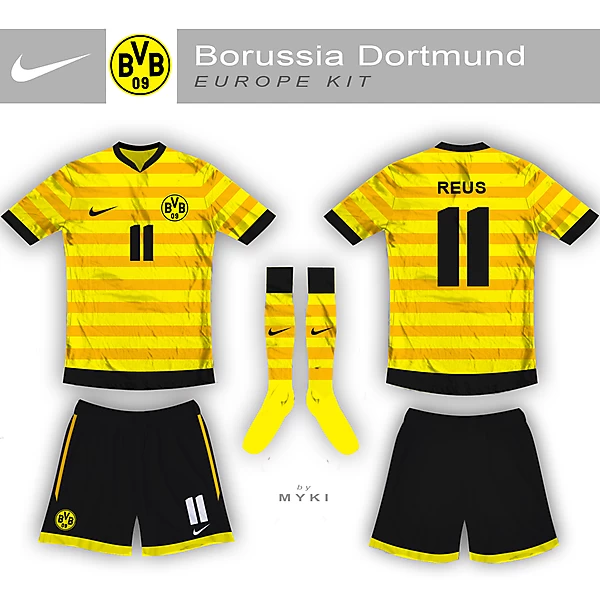 Dortmund Champions League Kit 