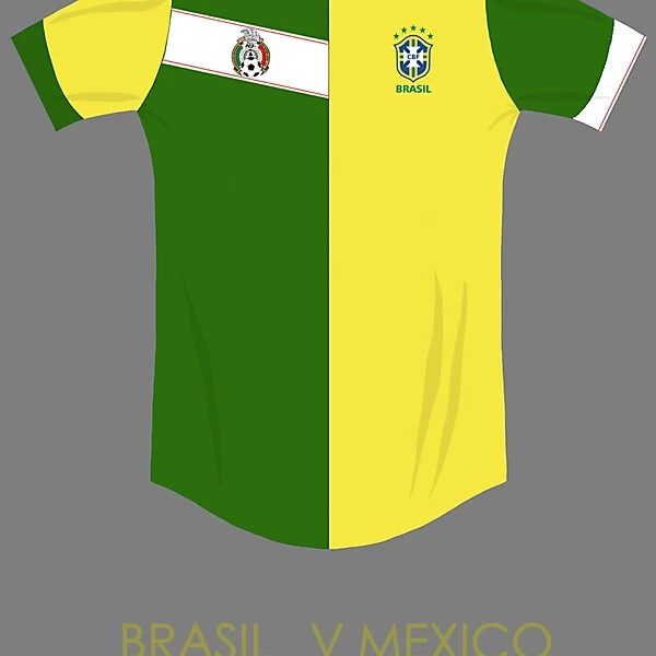 Brazil v Mexico combined kit concept
