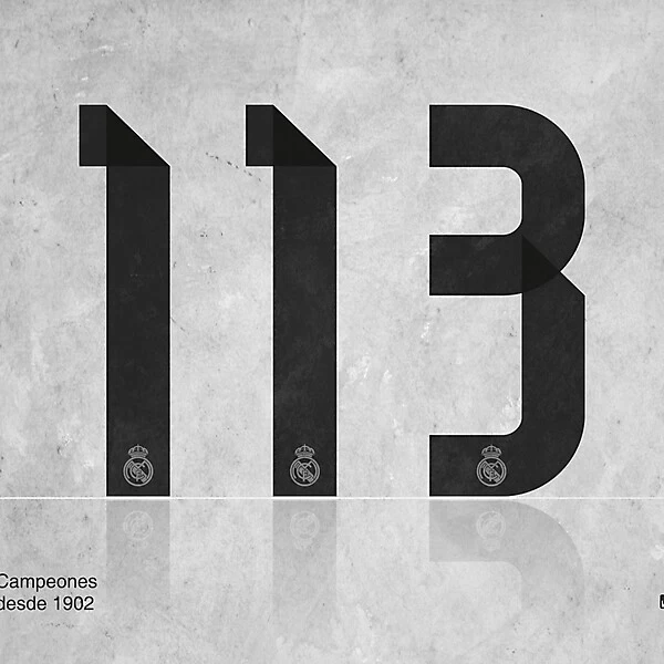 Real Madrid 113th anniversary design