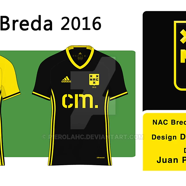 NAC Breda home and away shirts