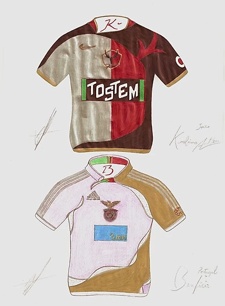 Kashima Antlers and Benfica Hand made design