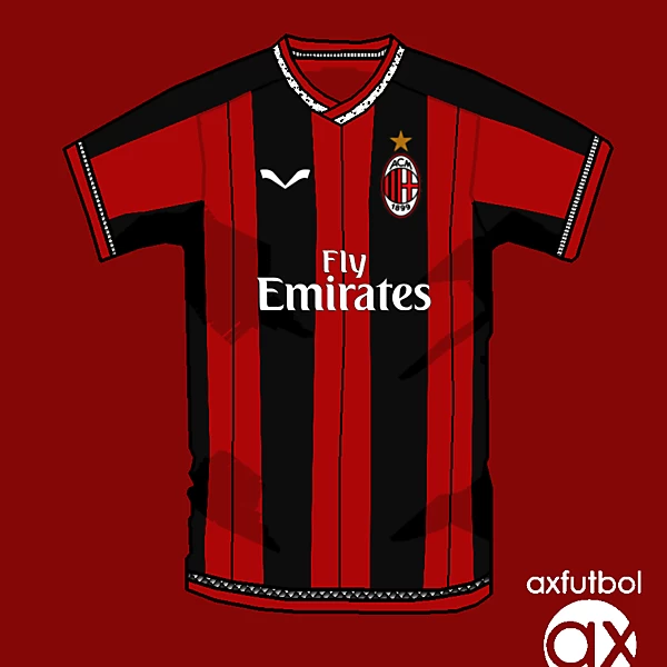 AC Milan home shirt own design