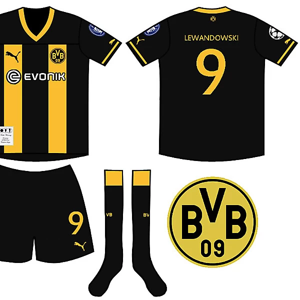 Borussia Dortmund Treble Winning Champions Kit