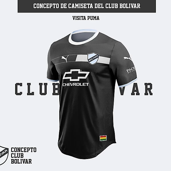 Camiseta Club Bolívar Puma - Predicción Visitante